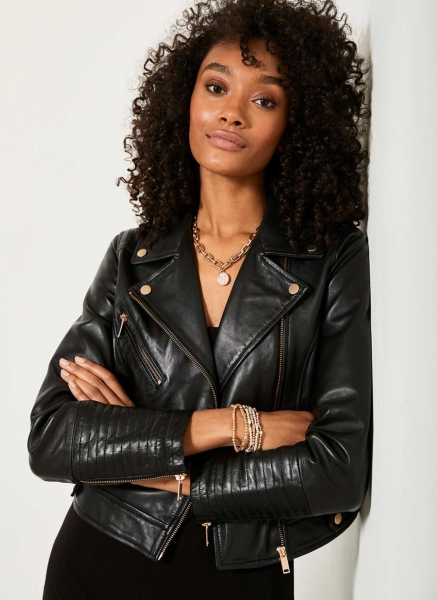 Black Casual Leather Jacket