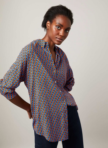 Remi Print Oversized Shirt