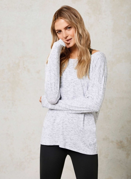 Grey Long Sleeved Sports Top