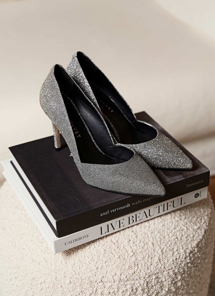 Skye Silver Court Shoes