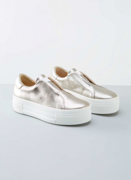 Ellie Gold Platform Trainers