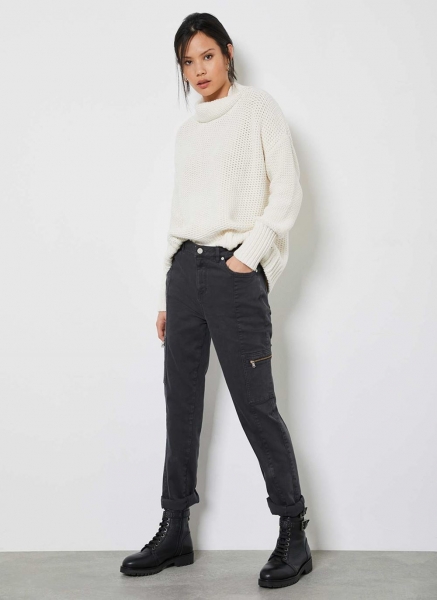 Houston Grey Slim Cargo Jeans