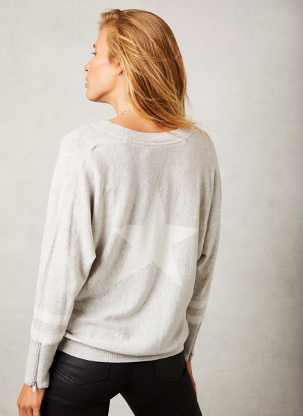 Grey Star Batwing Jumper